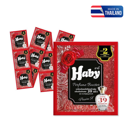 Nước xả vải Haby hương nước hoa đam mê 22ml gói đỏ