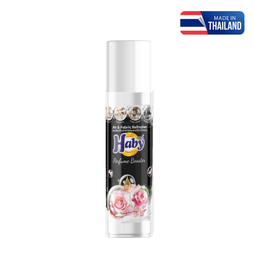  Xịt thơm vải & khử mùi Haby Caring Booster hương Blooming Rose Peony 250ml