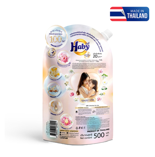 Nước xả vải Haby Caring Booster hương Gentle Love 500ml