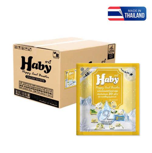 Nước xả vải Haby hương tươi mát Tuyết đầu mùa 22ml gói vàng
