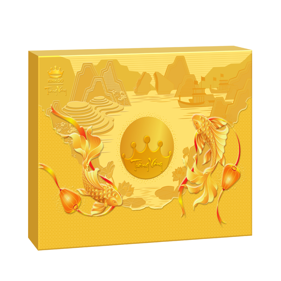 Bánh Trung Thu Kinh Đô Trăng vàng Hồng Ngọc An Phú 4 bánh x 160g