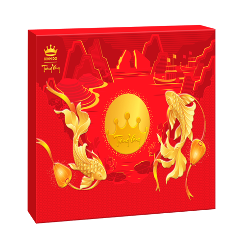 Bánh Trung Thu Kinh Đô Trăng vàng Hồng Ngọc An Thịnh 4 bánh x 160g
