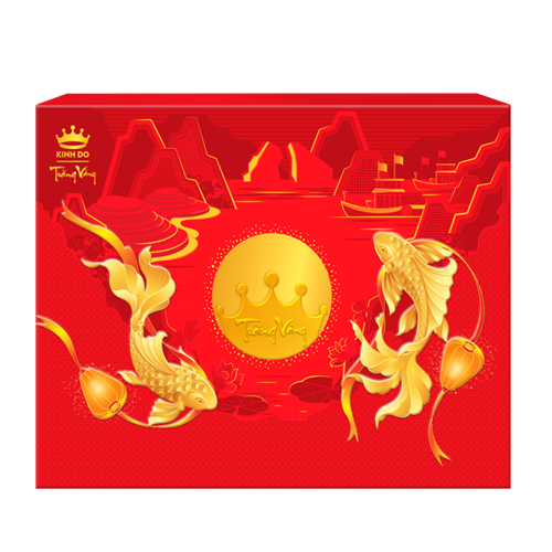 Bánh Trung Thu Kinh Đô Trăng vàng Hồng Ngọc An Thịnh 4 bánh x 160g