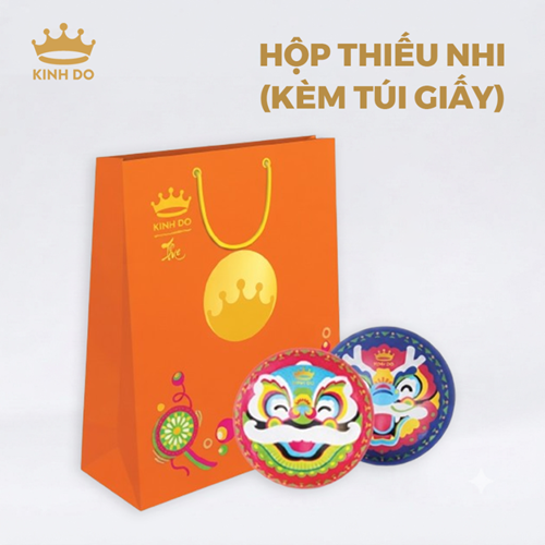 Bánh trung thu Kinh Đô Lân vàng Tuyết Đậu Xanh Vani 60g