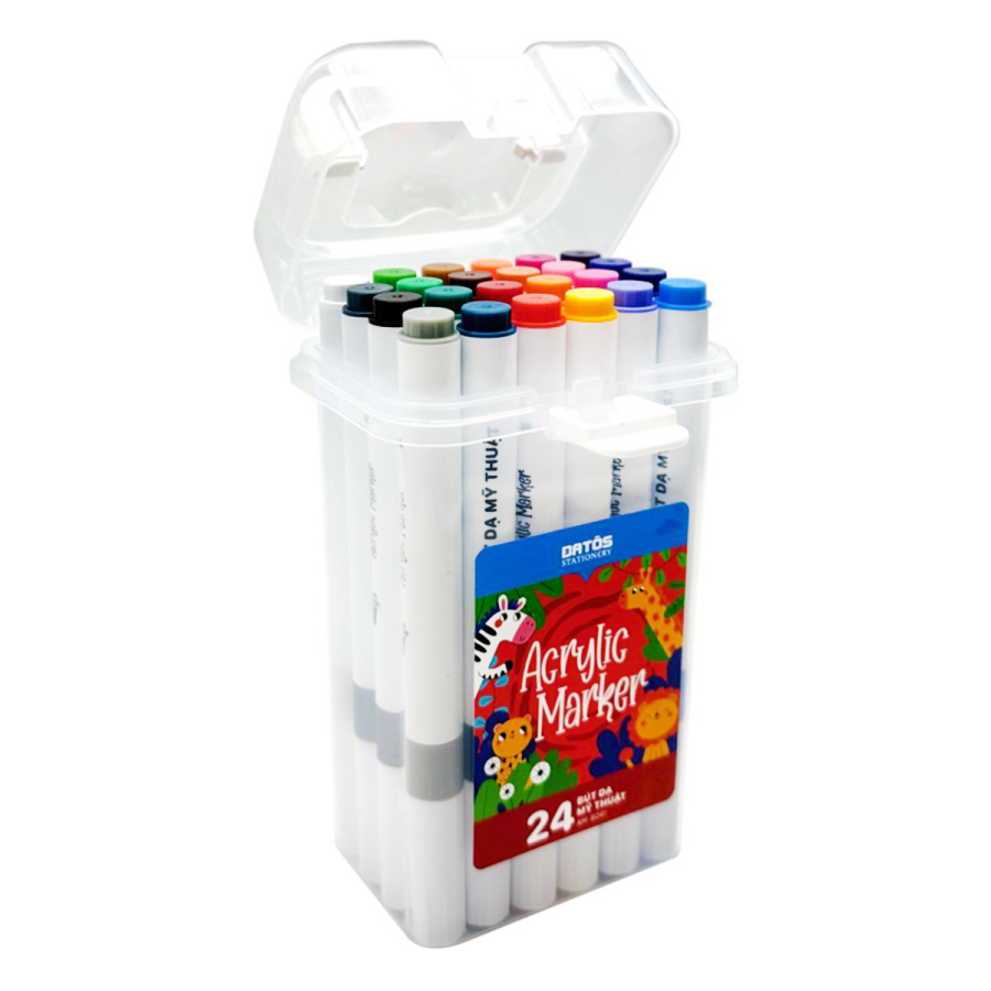 Bút dạ mỹ thuật Batos Acrylic marker 24 màu    