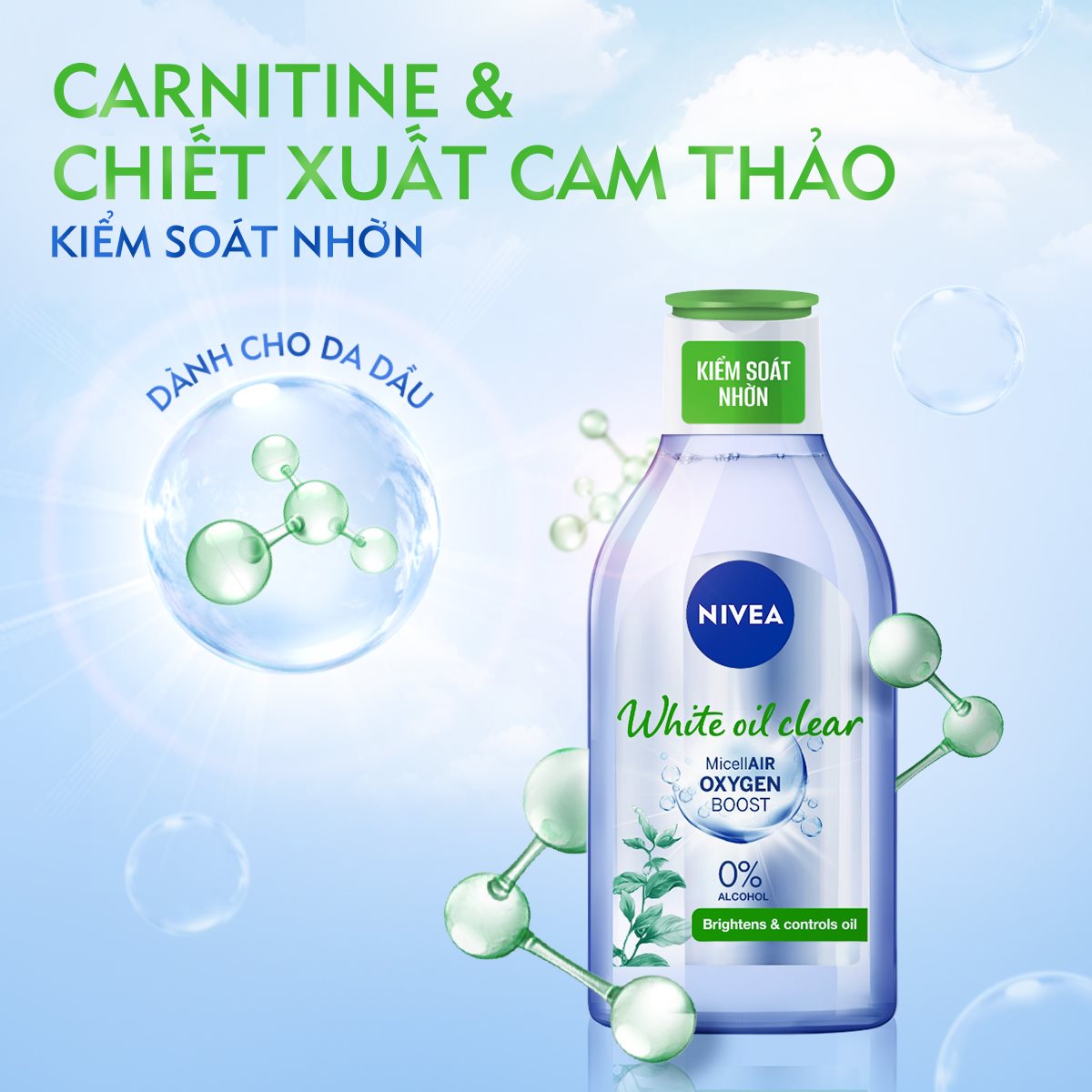 Nước tẩy trang Nivea sạch mềm mịn sáng da