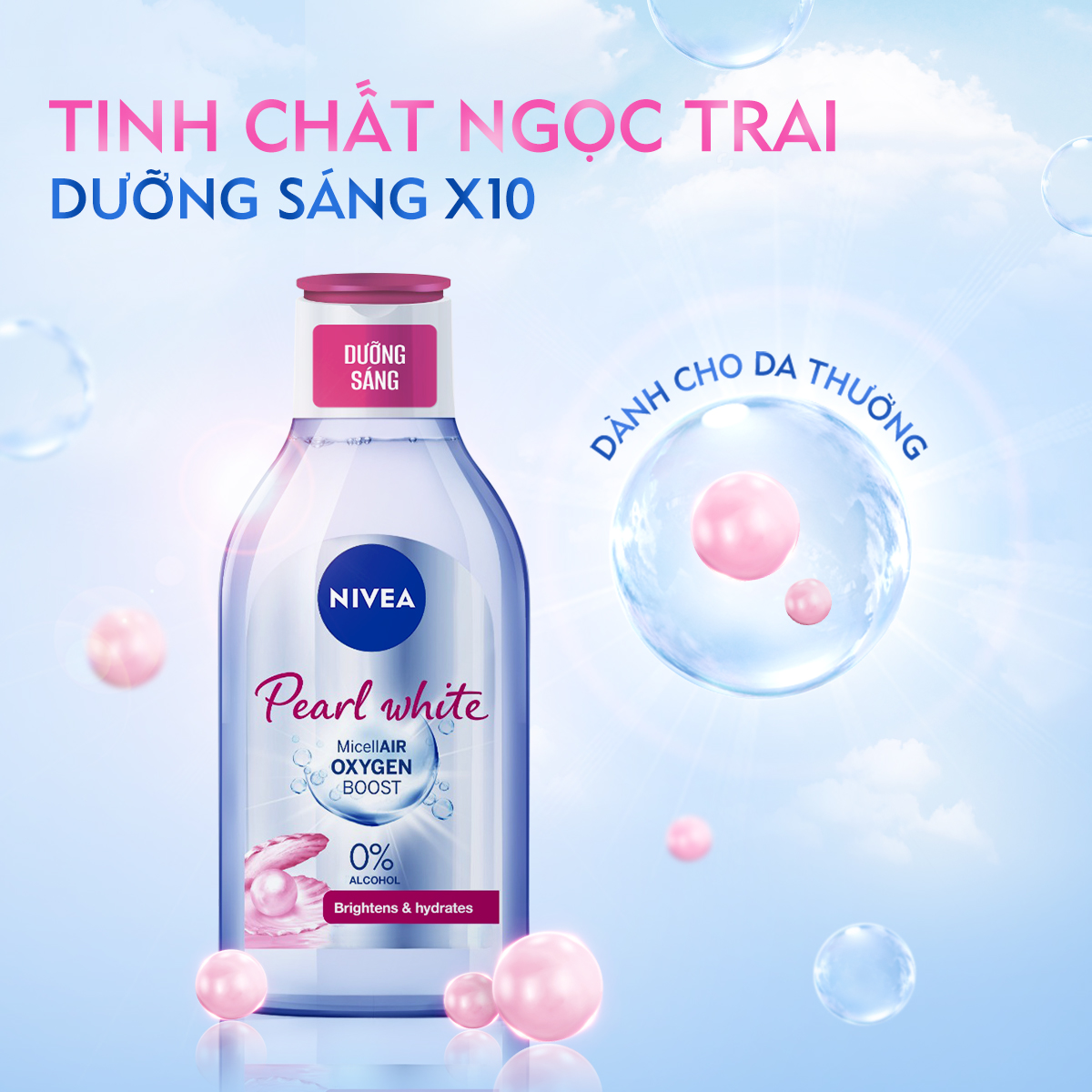 Nước tẩy trang Nivea sạch mềm mịn sáng da
