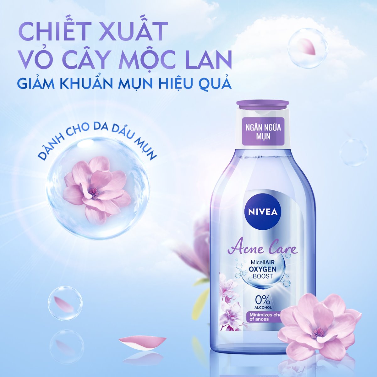 Nước tẩy trang Nivea sạch mềm mịn sáng da