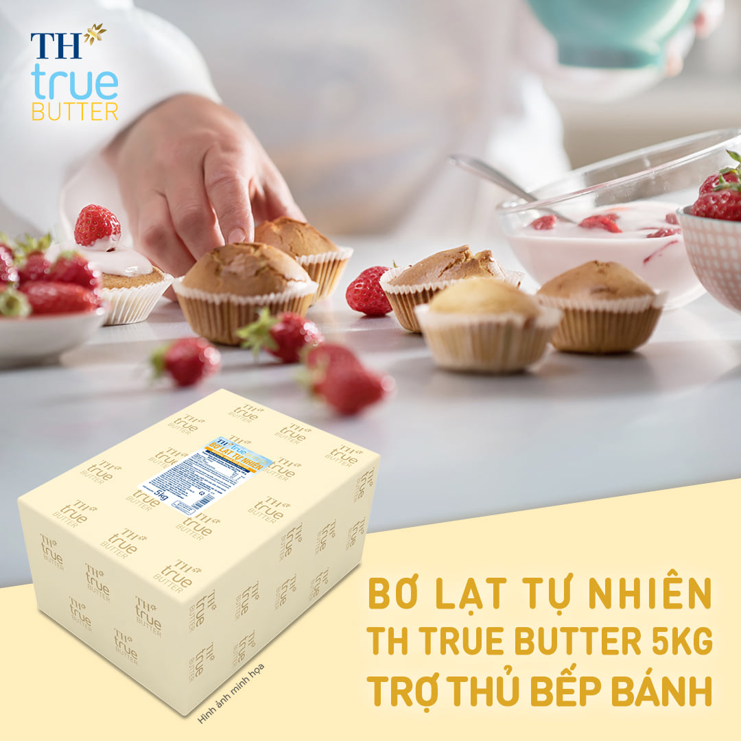 Bơ lạt tự nhiên TH True Butter bổ dưỡng cho món ngon mỗi ngày