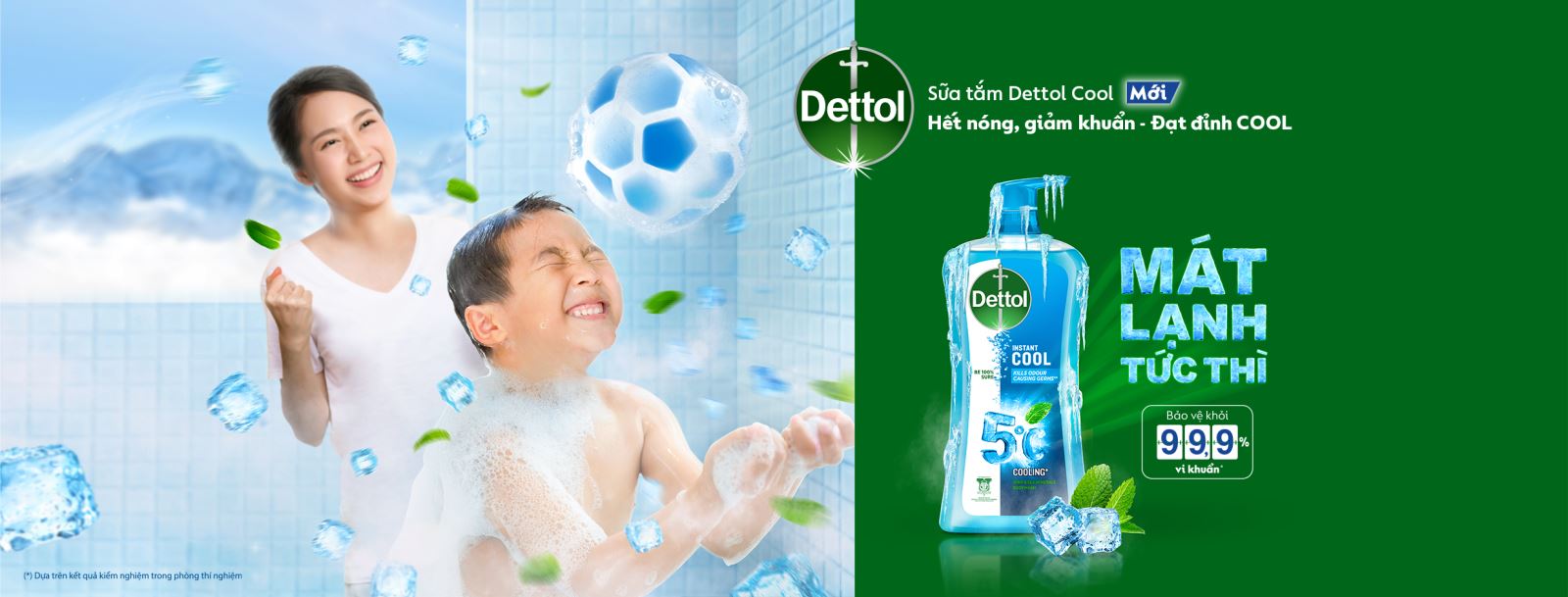 Sữa tắm Dettol Instant Cool cho mùa hè mát lạnh