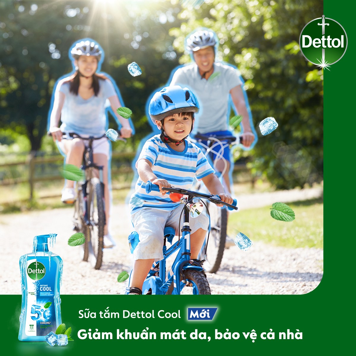 Sữa tắm Dettol Instant Cool cho mùa hè mát lạnh