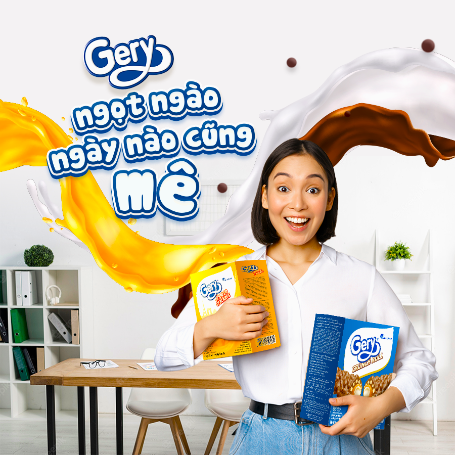 Tại sao Bánh cuộn Socola Gery là món ăn vặt ưa thích của giới trẻ?
