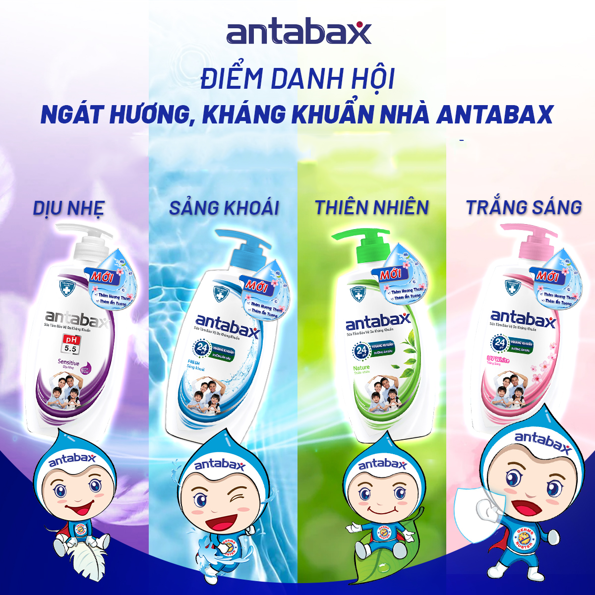 Sữa tắm Antabax Bảo Vệ Khỏi Vi Khuẩn: Bảo Vệ Vượt Trội 