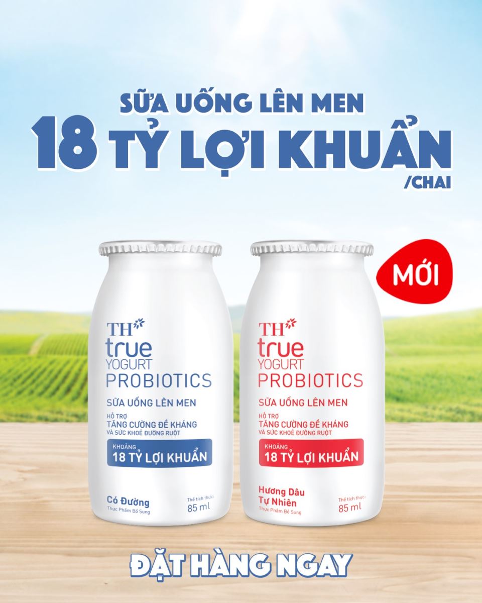 Sữa men sống TH True Yogurt phù hợp cho trẻ em từ 1 tuổi