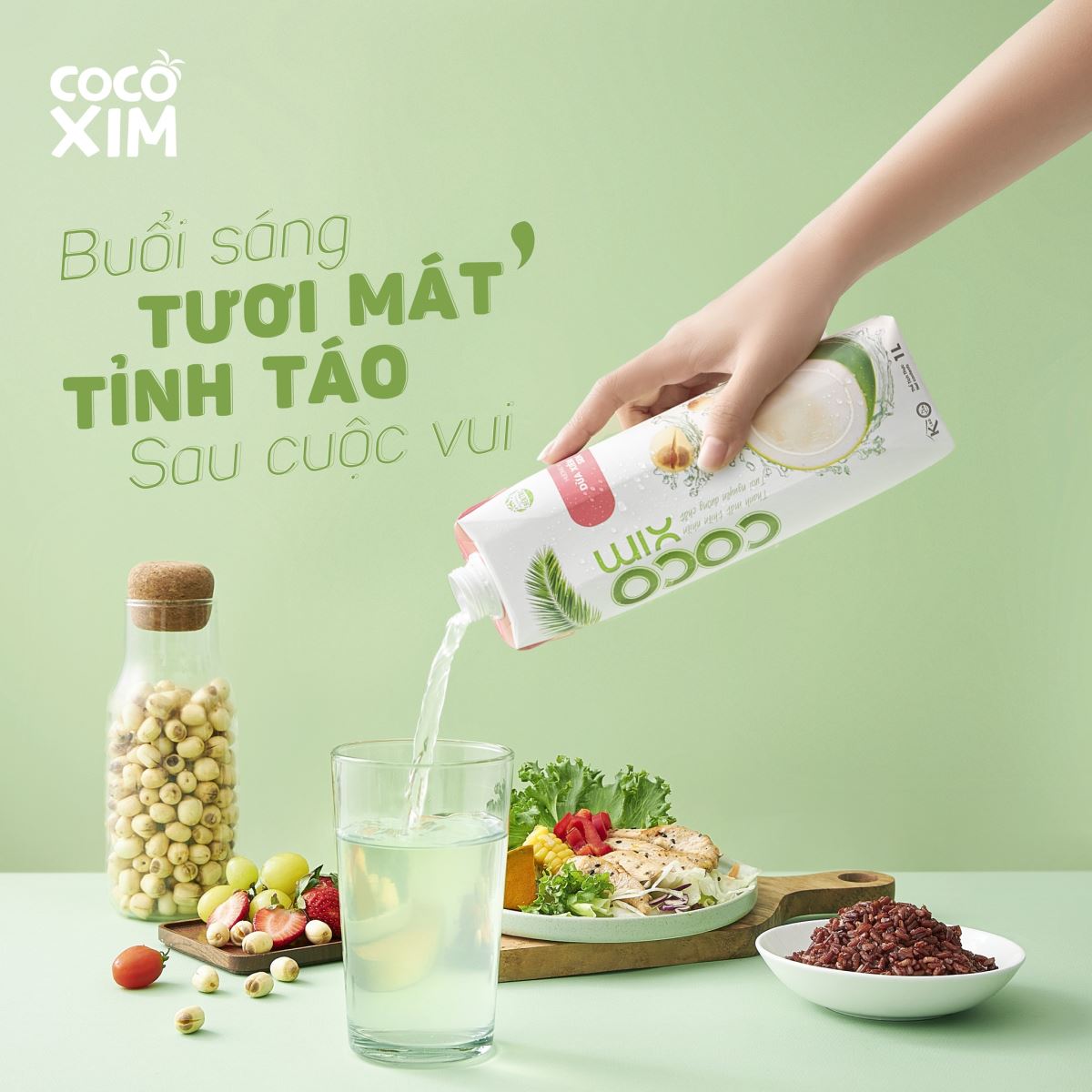 Nước dừa Cocoxim - Cảm nhận vị ngọt đích thực từ trái dừa tươi Bến Tre!