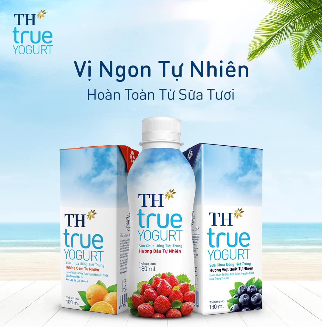 Khám phá hương vị sữa chua uống TH True Yogurt