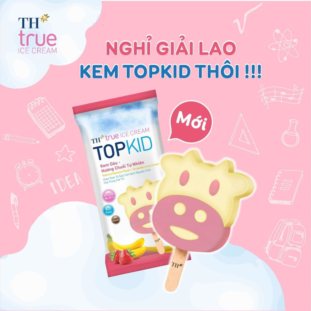 Giải nhiệt mùa hè với kem TH True Ice Cream