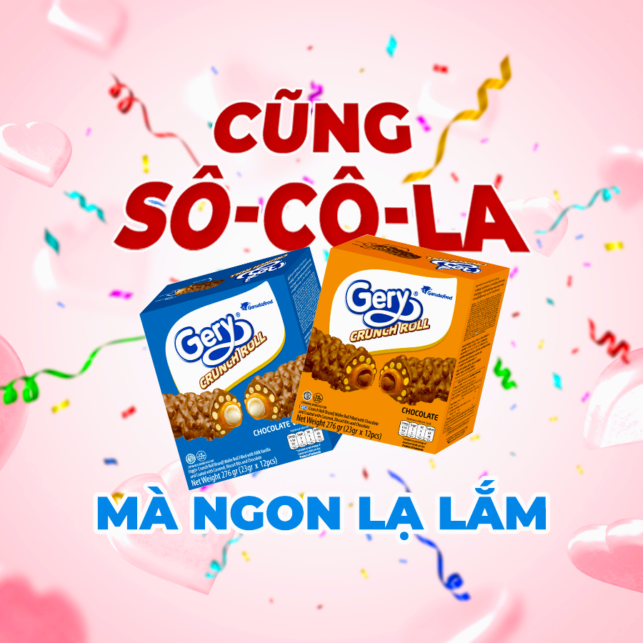 Tại sao Bánh cuộn Socola Gery là món ăn vặt ưa thích của giới trẻ?