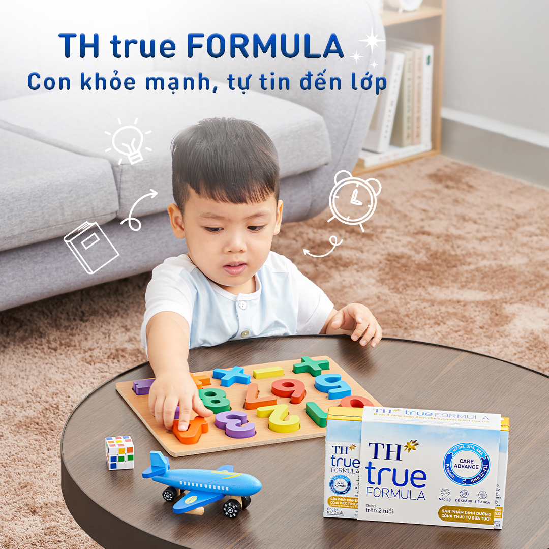 Sữa dinh dưỡng TH True Formula sản phẩm tốt cho não bộ của trẻ