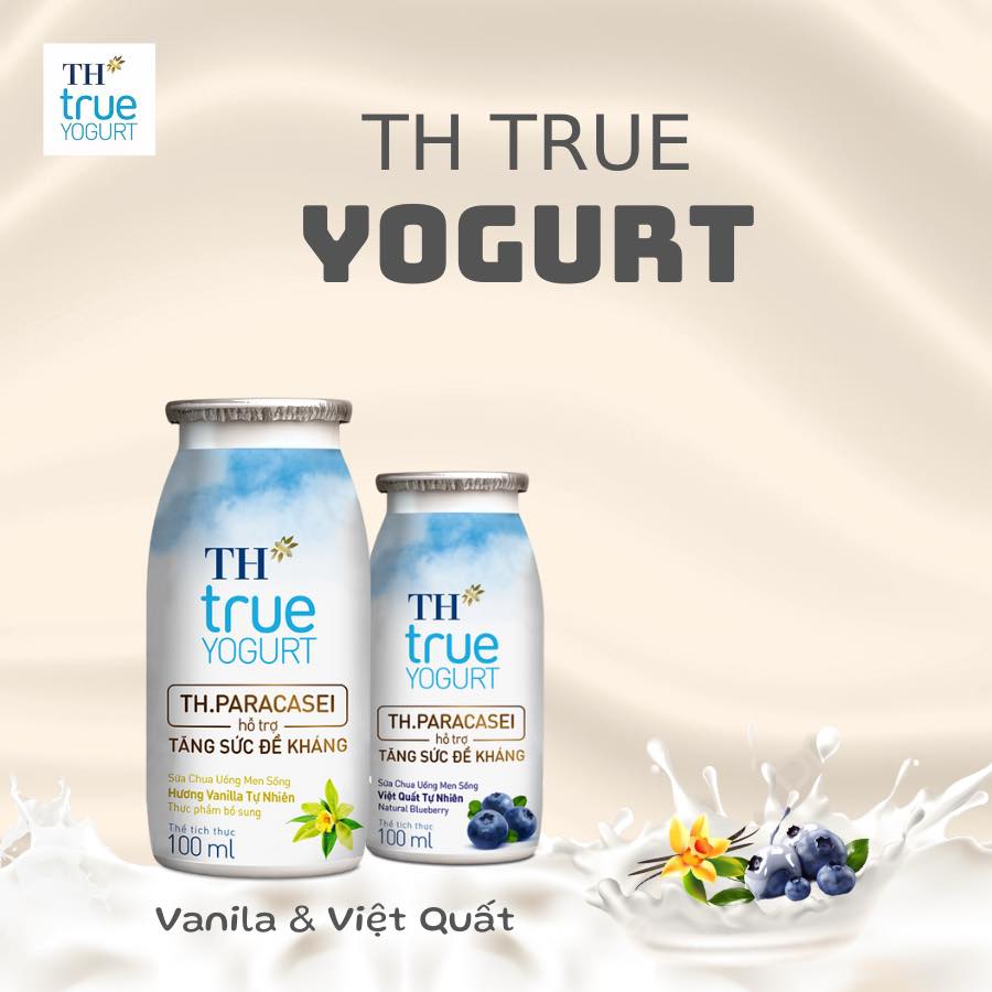 Hòa mình trong vị thanh, chua và ngọt của sữa chua uống TH True Yogurt