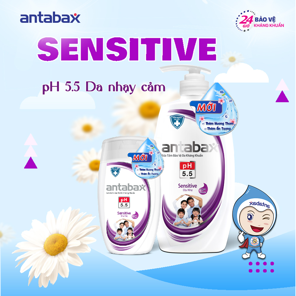 Đánh bại vi khuẩn bảo vệ da mỗi ngày với sữa tắm kháng khuẩn Antabax