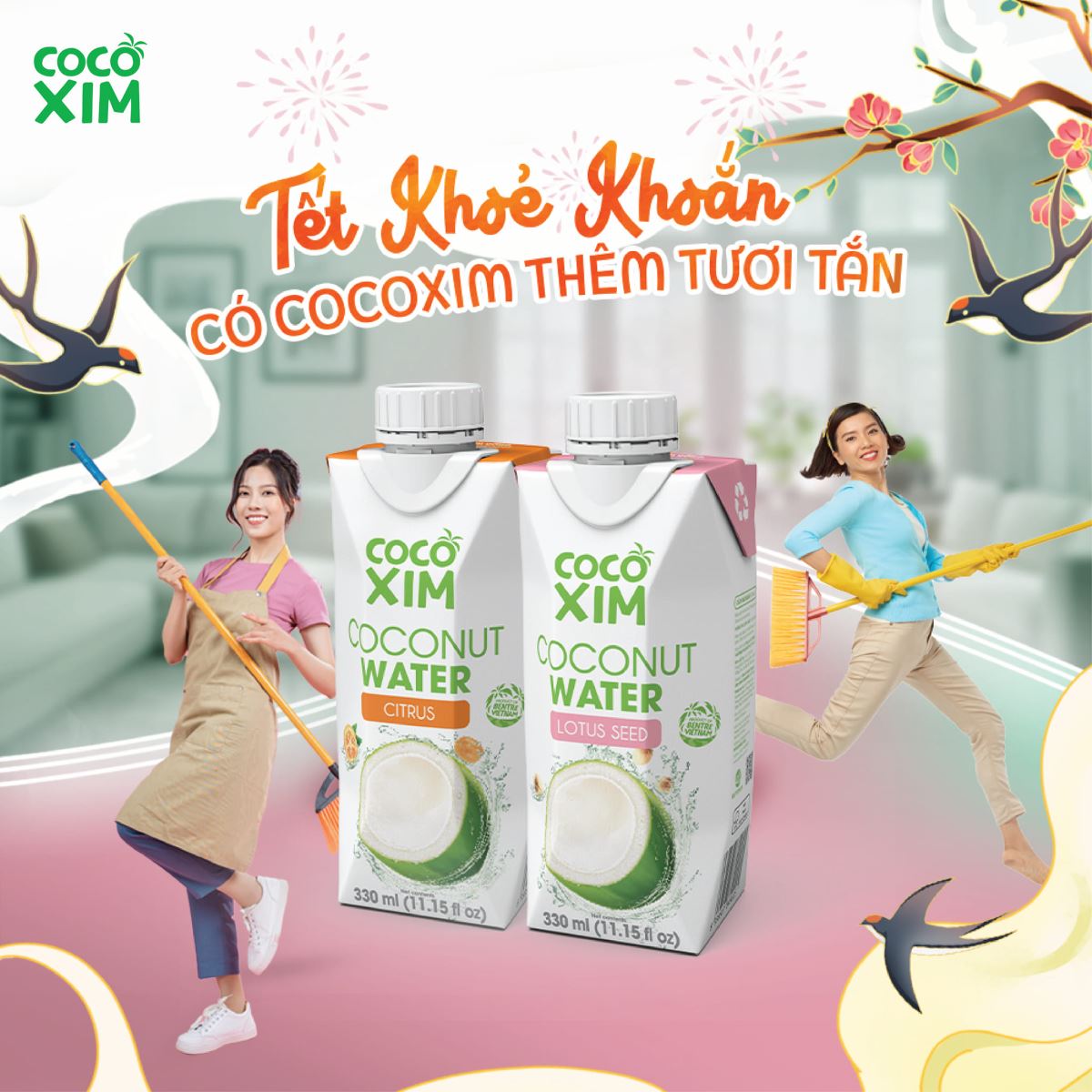 Nước dừa Cocoxim - Cảm nhận vị ngọt đích thực từ trái dừa tươi Bến Tre!