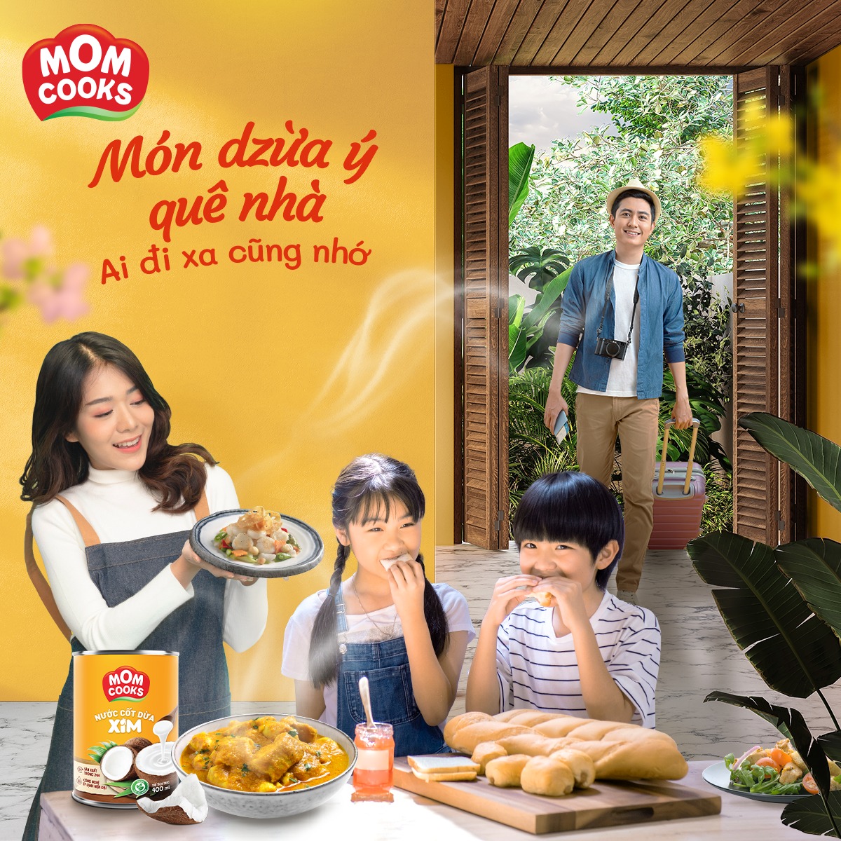 Cách sử dụng nước cốt dừa Xim - Mom Cooks cho món ăn đậm đà hương vị