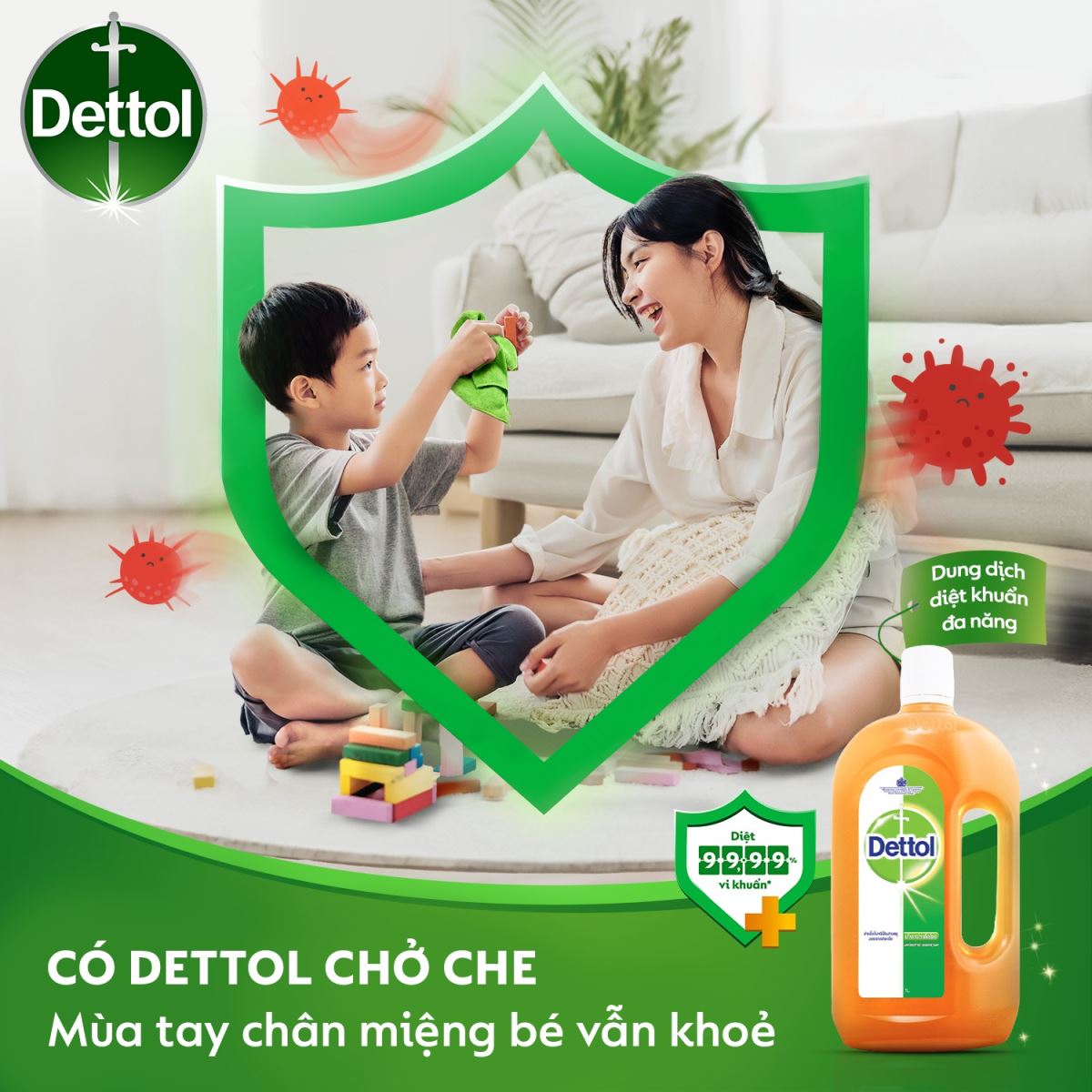 Dettol - Giải pháp tẩy rửa thông minh cho ngôi nhà của bạn