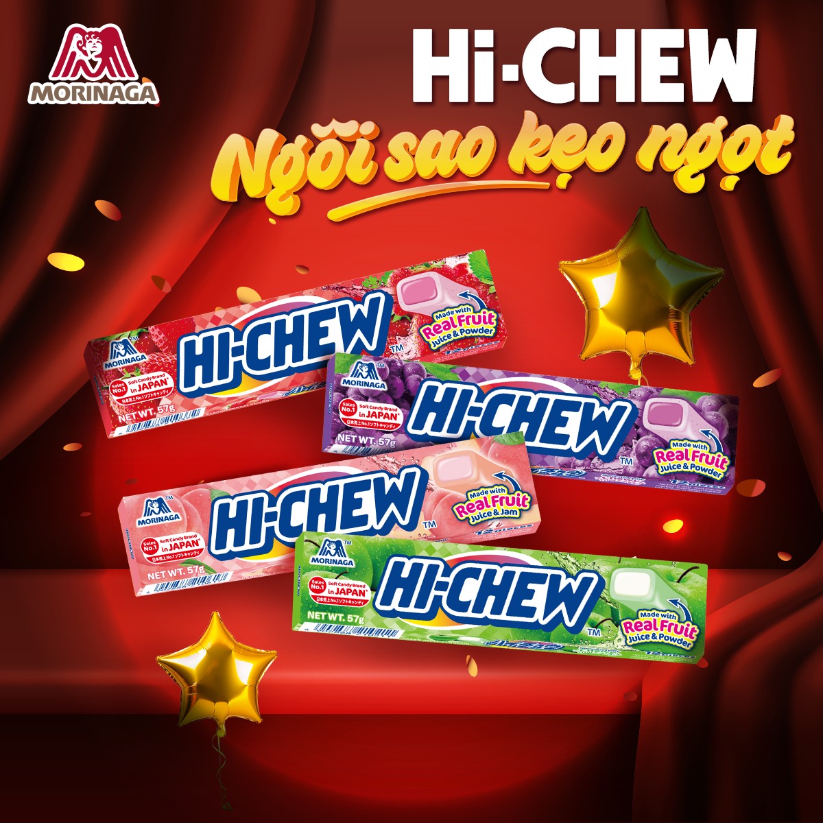 Tổng hợp những loại kẹo mềm Morinaga Hi-Chew ngọt ngào như những giấc mơ