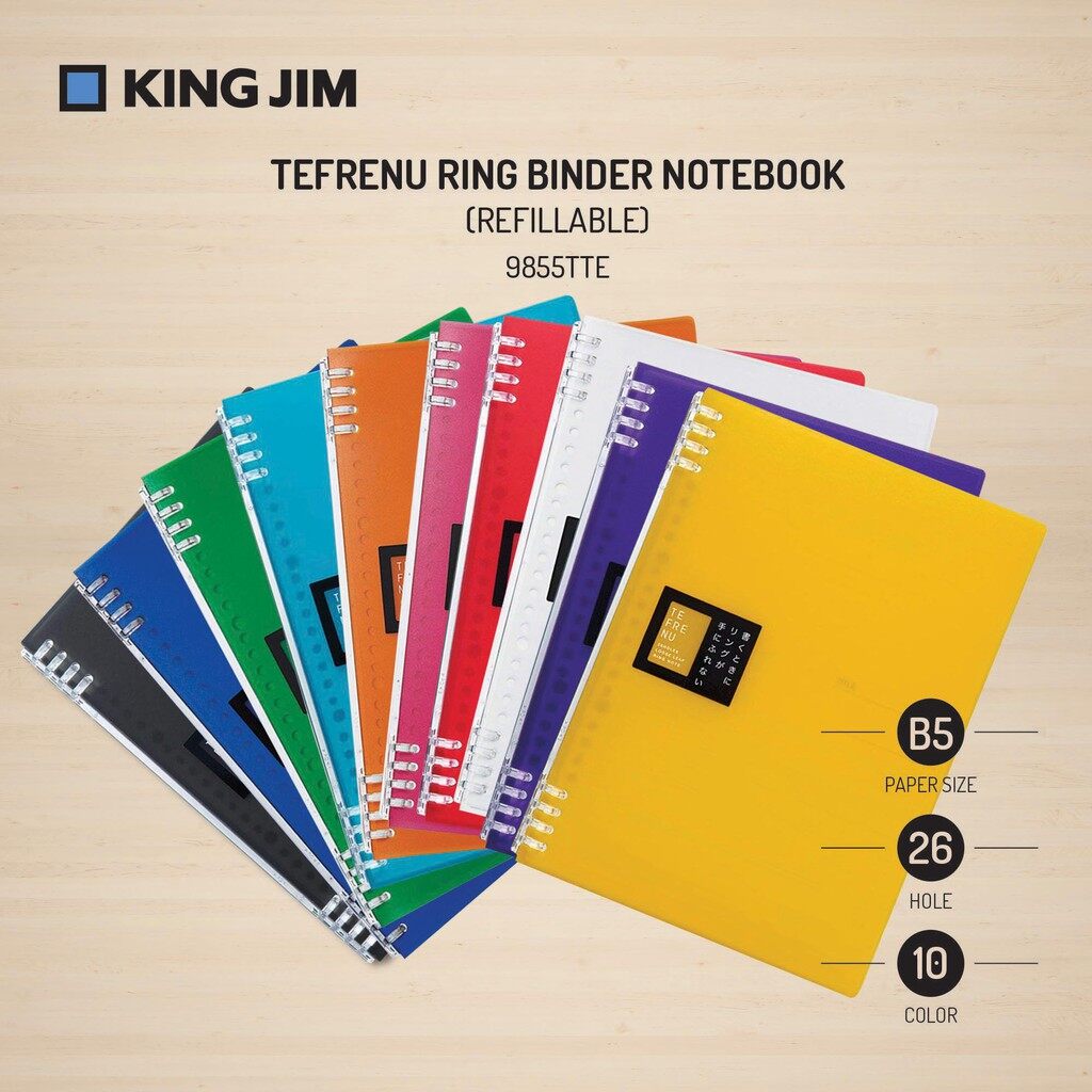 Sổ gáy lò xo nhựa Tefrenu – sản phẩm mới của thương hiệu King Jim