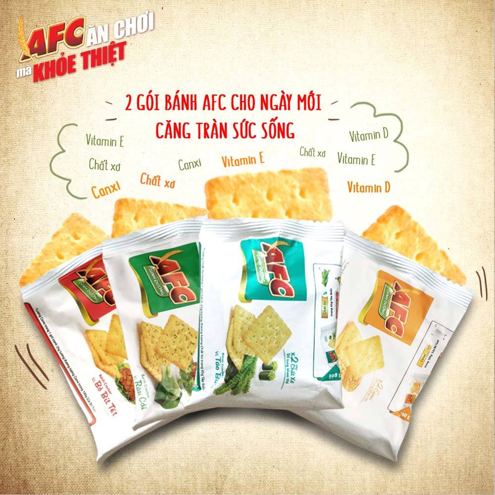 Bánh AFC giàu dinh dưỡng - Món ăn vặt không thể thiếu dịp xuân
