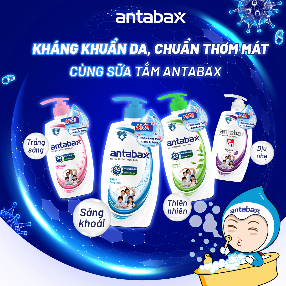 Set sữa tắm Antabax – Món quà tinh tế cho phái đẹp ngày 8/3