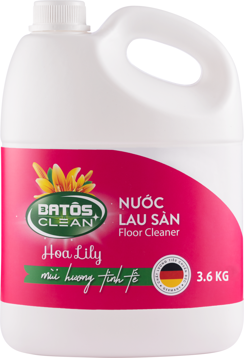 Nước lau nhà Batos Clean diệt khuẩn sạch bóng, an toàn