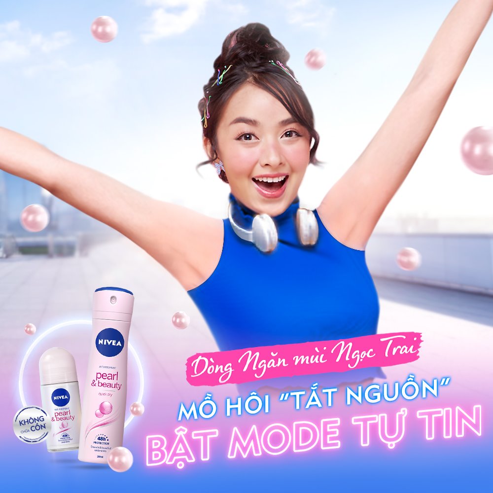 Làn da khô thoáng và thơm mát cả ngày với lăn khử mùi Nivea