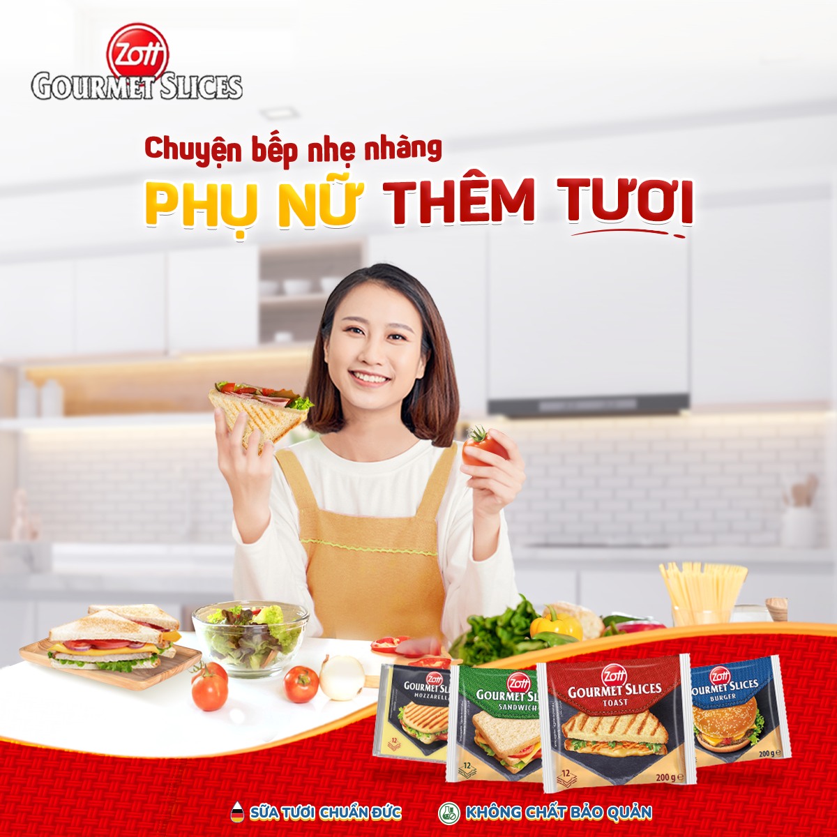 Phô mai Zott - Béo ngậy, mềm mịn, tan chảy, thơm ngon khó cưỡng