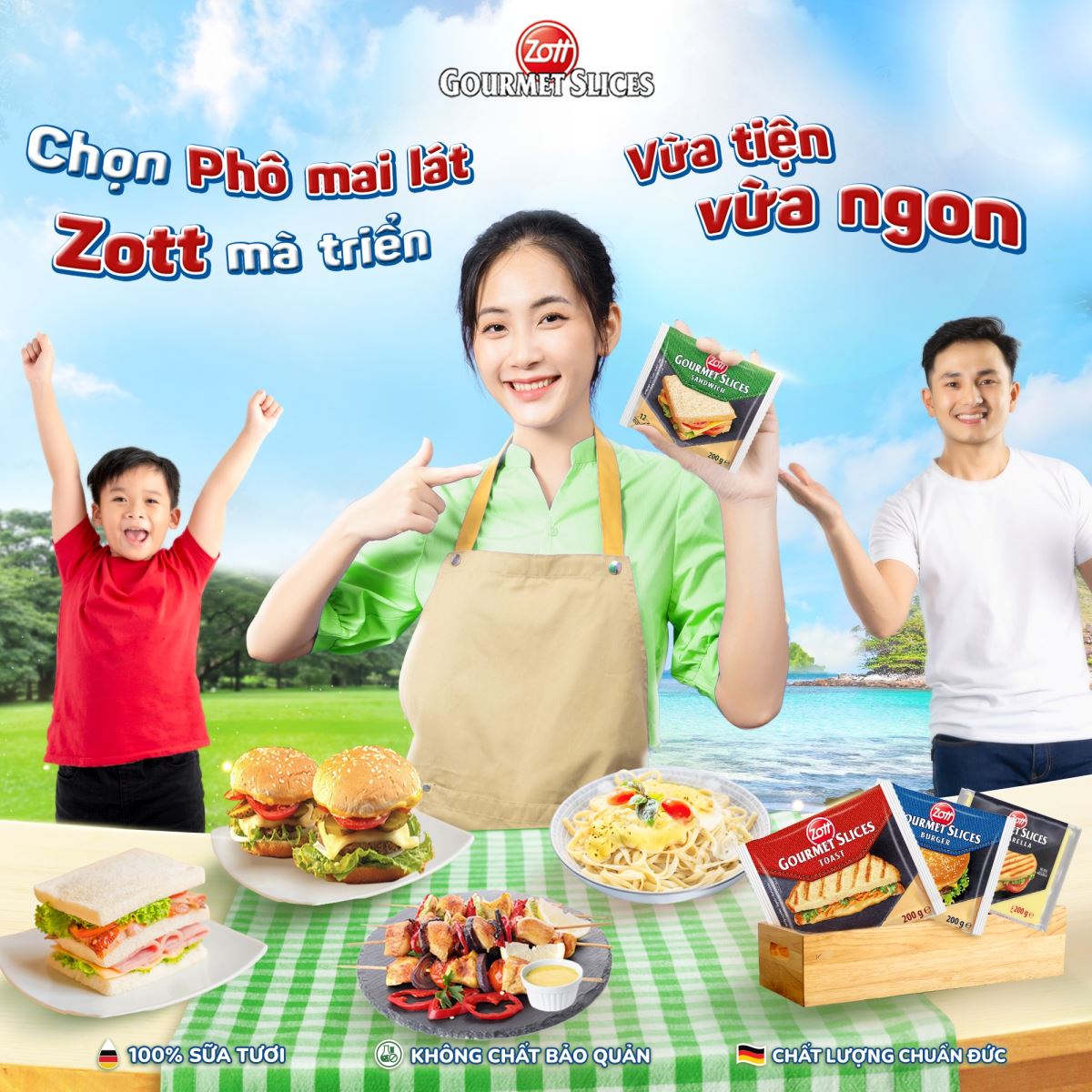 Phô mai Zott - Béo ngậy, mềm mịn, tan chảy, thơm ngon khó cưỡng