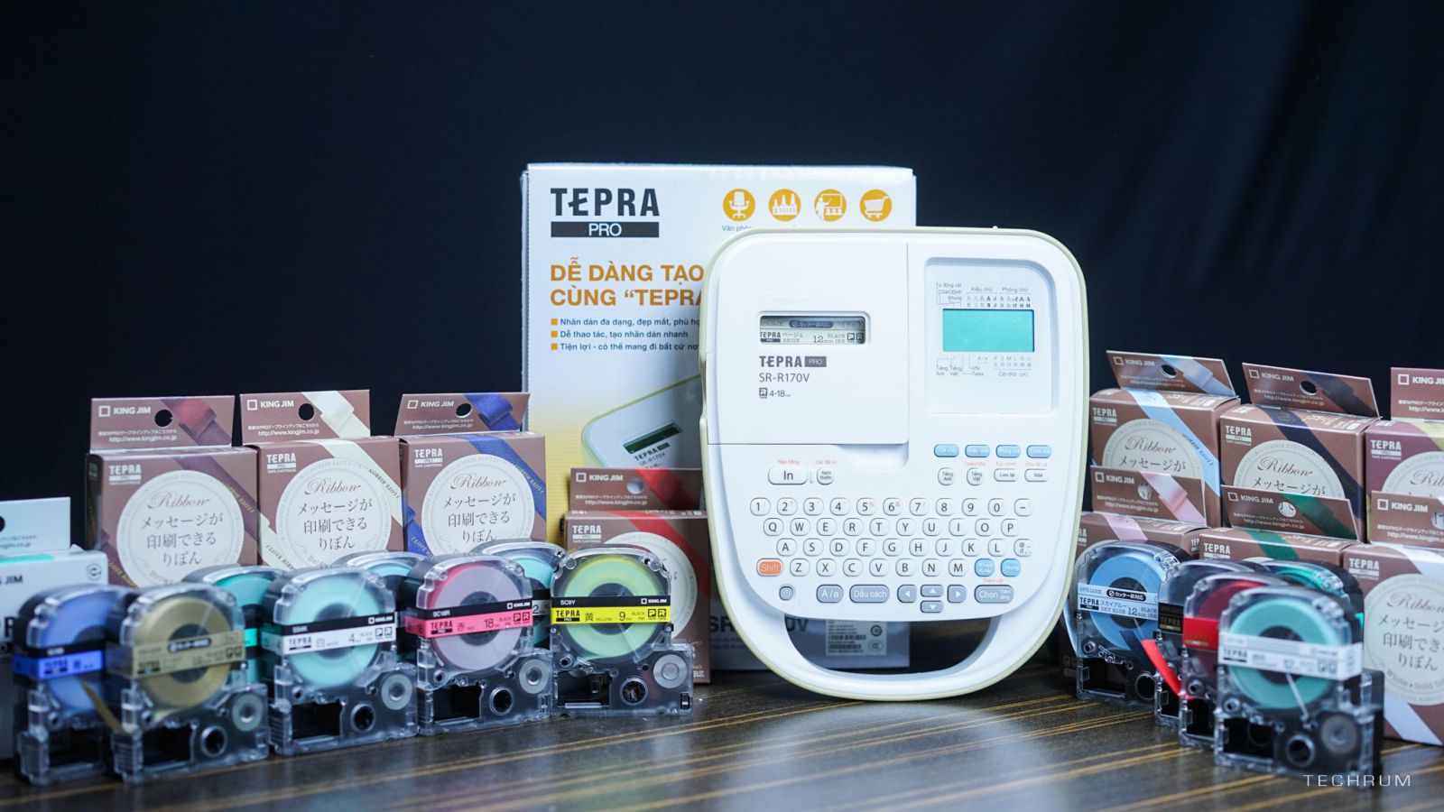 Máy in nhãn Tepra SR-R170V nhập khẩu bảo hành chính hãng