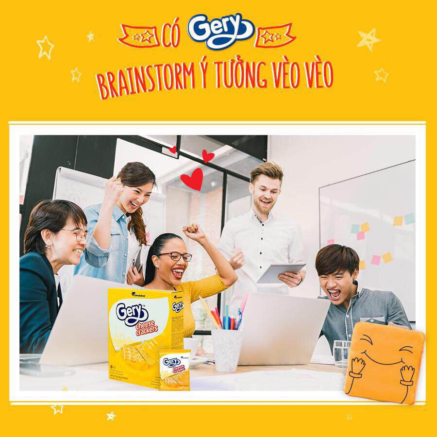 Bánh quy phô mai Gery Cheese – Giòn rụm, thơm ngon khó cưỡng