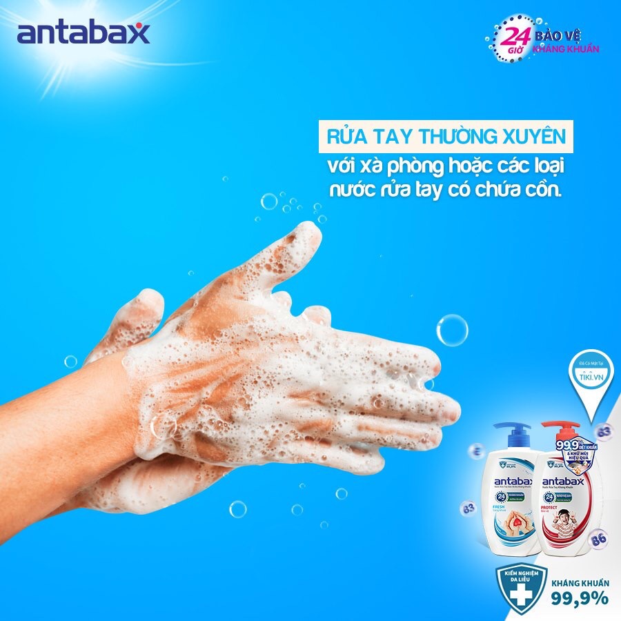 Bảo vệ sức khỏe gia đình với nước rửa tay Antabax
