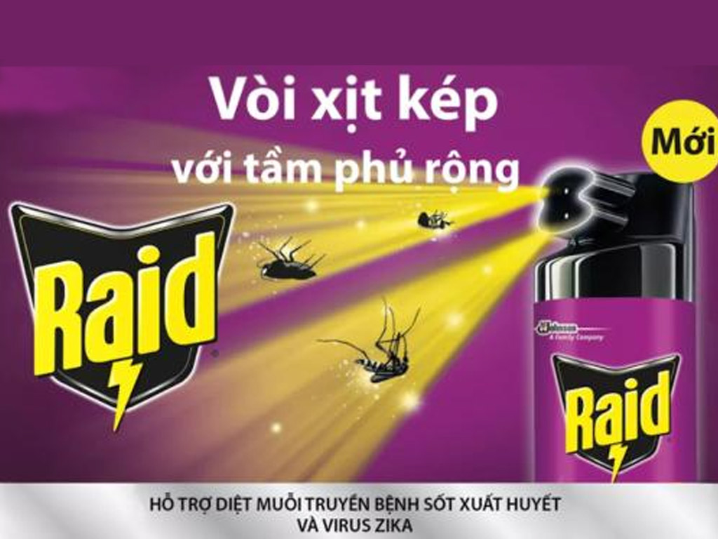 Bình xịt côn trùng Raid có bao nhiêu loại?