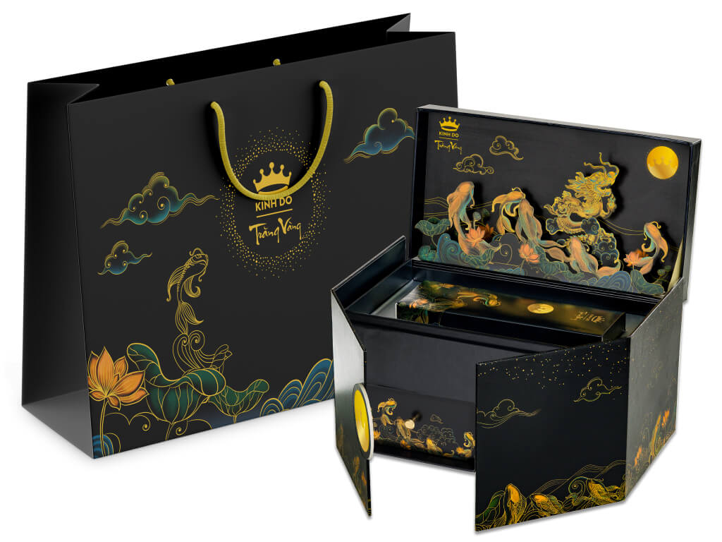 Bánh Trung Thu Kinh Đô Trăng Vàng Black Gold