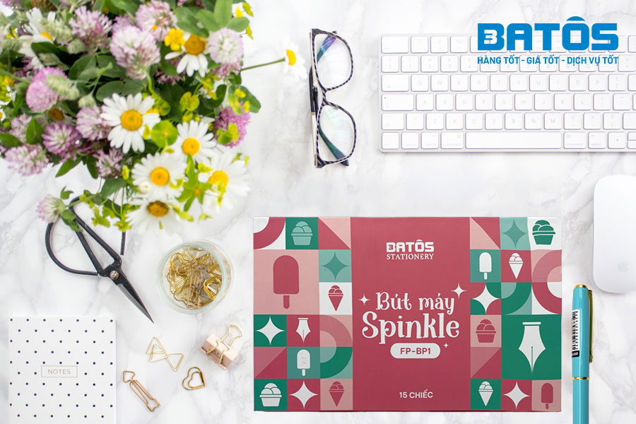 Nét bút mềm mại, lướt nhẹ trên giấy cùng bút máy Spinkle Batos