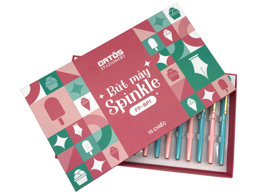 Nét bút mềm mại, lướt nhẹ trên giấy cùng bút máy Spinkle Batos