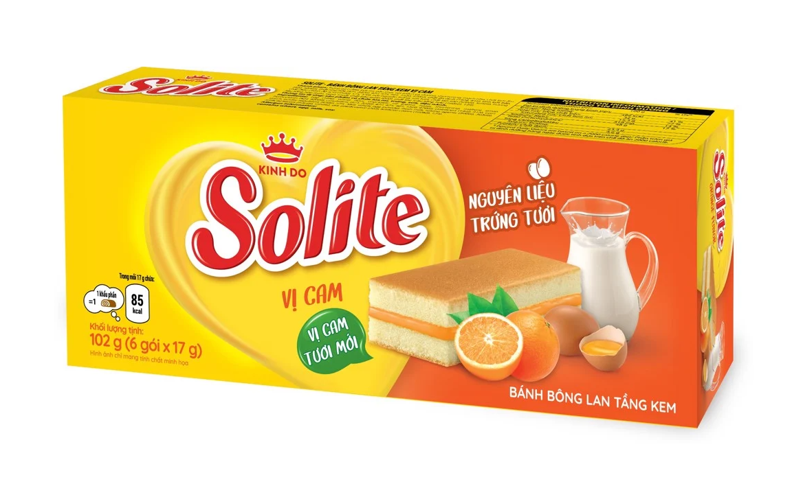 Điểm qua các loại bánh bông lan Solite được nhiều người yêu thích