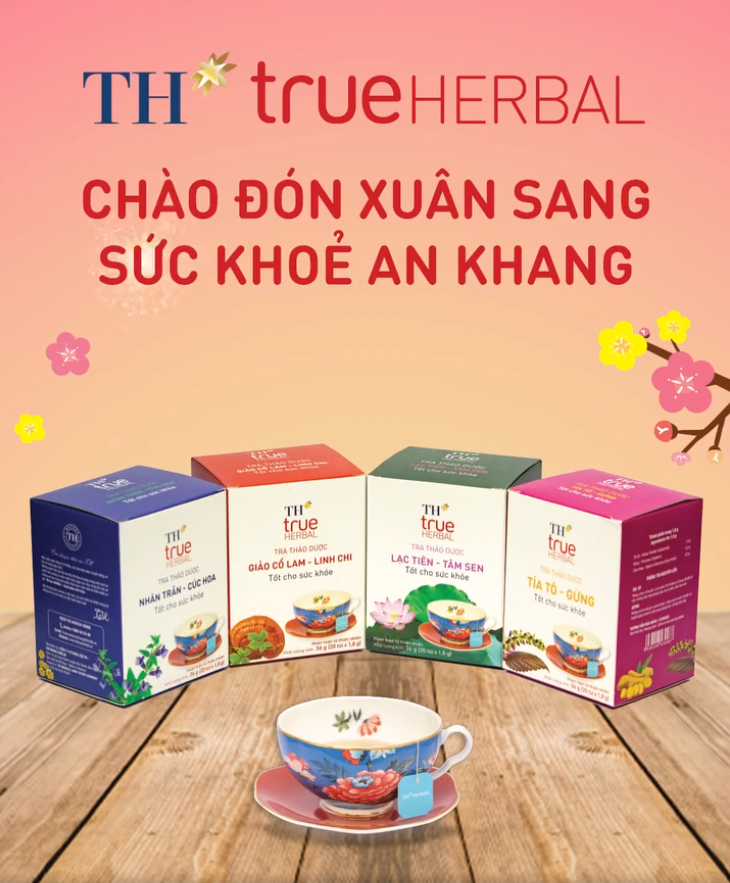 Chào xuân bằng những tách trà thảo dược tươi mát, ngọt ngào từ TH true Herbal