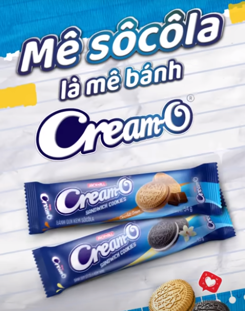 Đắm chìm trong ngọt ngào cùng Bánh quy kem Cream-O