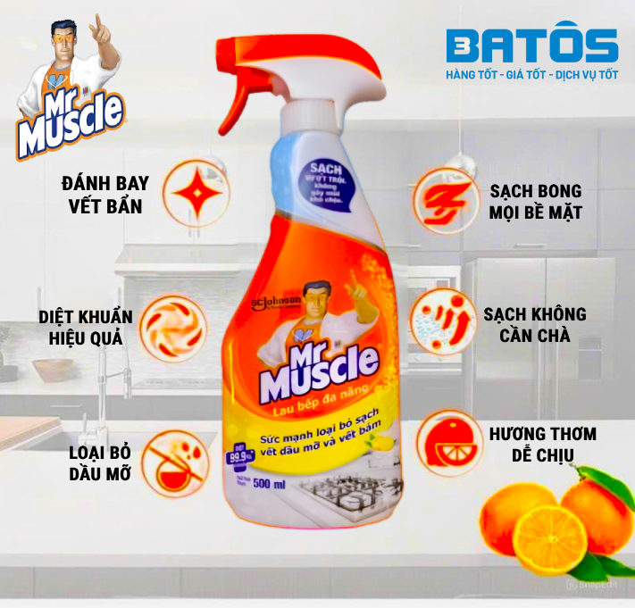 Nước tẩy đa năng Mr. Muscle an toàn hay không?