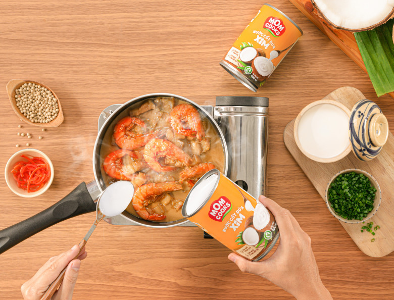 Cách sử dụng nước cốt dừa Xim - Mom Cooks cho món ăn đậm đà hương vị