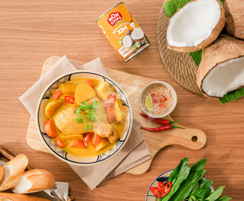 Cách sử dụng nước cốt dừa Xim - Mom Cooks cho món ăn đậm đà hương vị