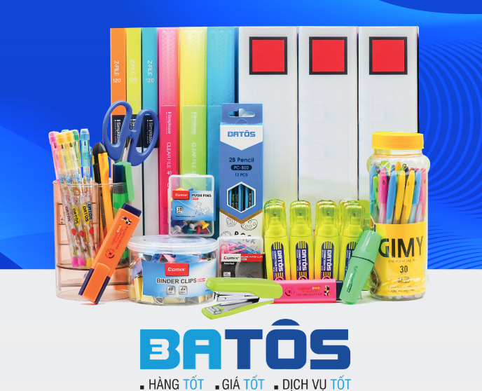 Batos - Chuyên cung cấp các mặt hàng VPP và tiêu dùng chính hãng